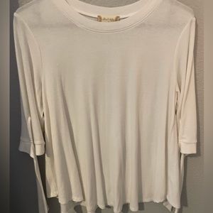 Alter’d state| quarter sleeve white T/shirt with bows on sleeve